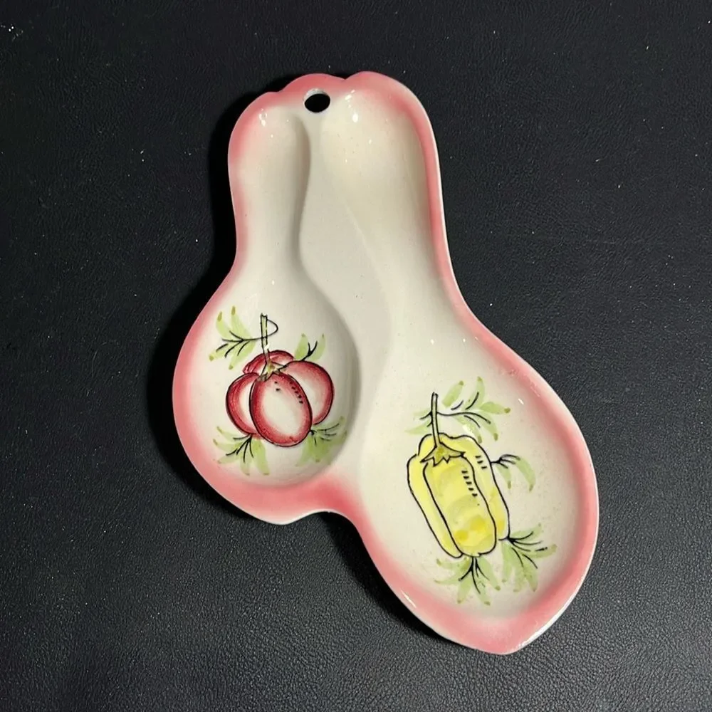 Very Nice MidCentury X modern Spoon rest10”long by 6” wide. Rare. kk315